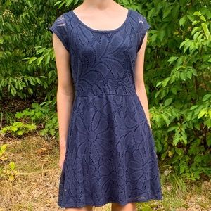 Anthropologie DELETTA crocheted floral dress, M.